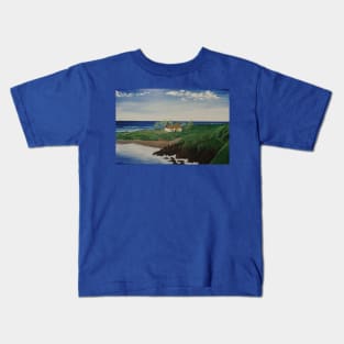 Hawaiian house and beach Kids T-Shirt